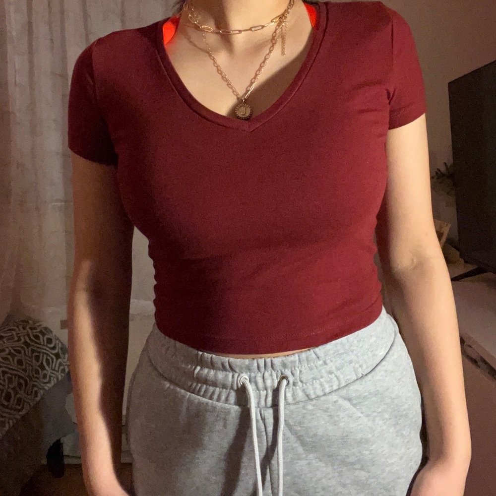 Basic cropped tee size S